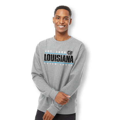 Compact Distressed Crewneck Sweatshirt