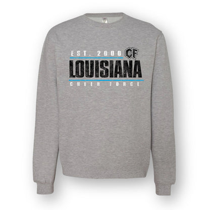Compact Distressed Crewneck Sweatshirt