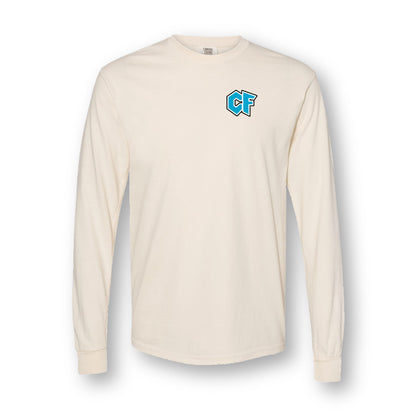 Left Chest Logo Long Sleeve Garment Dyed T-Shirt
