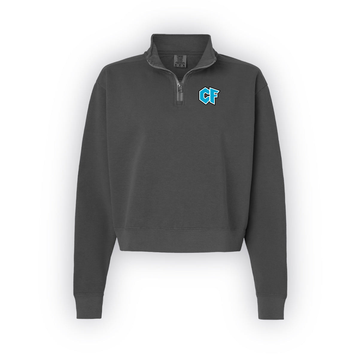 Left Chest Logo Ladies 1/4 Zip Sweatshirt
