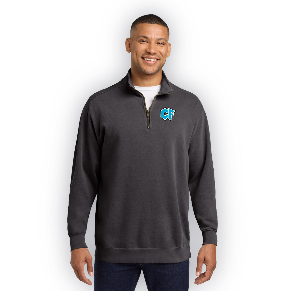 Left Chest Logo 1/4 Zip Sweatshirt