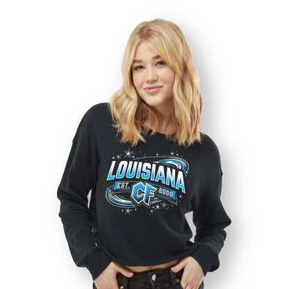 Swirl Cropped Sweatshirt