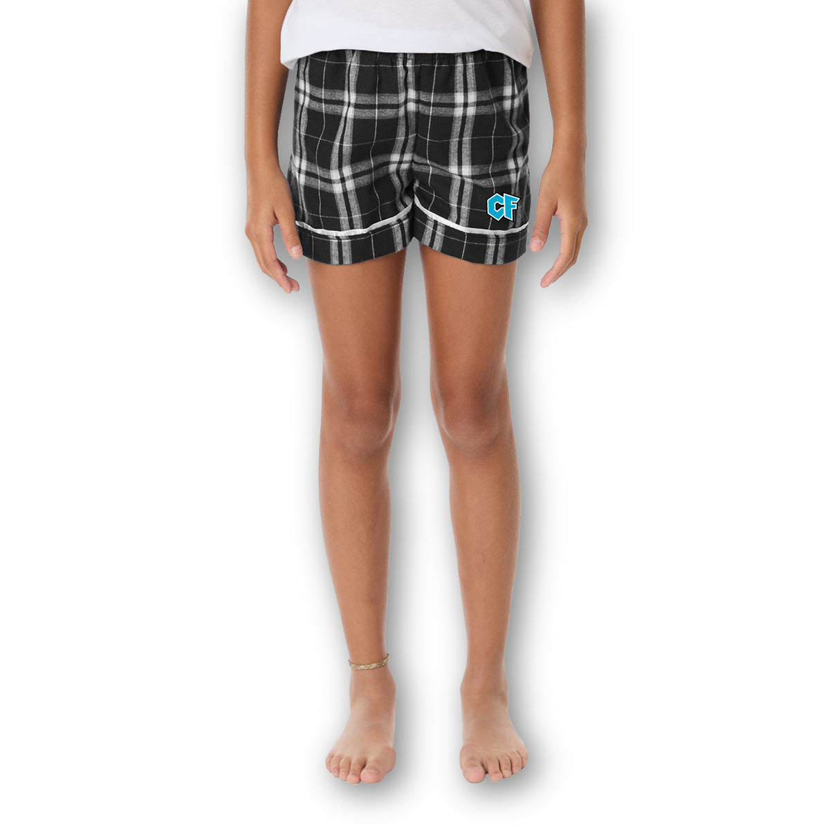 Logo Youth Flannel Shorts